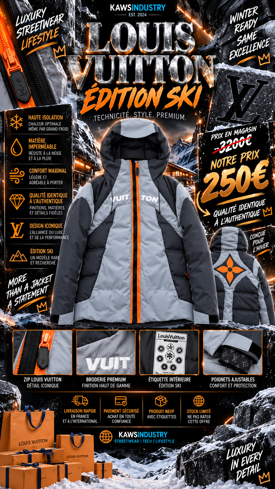 Veste LV ski