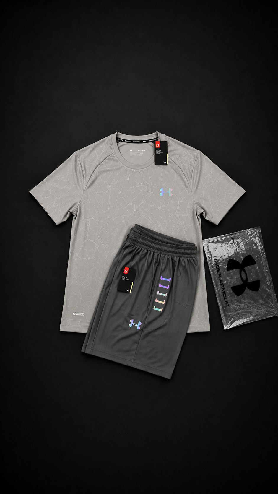 Ensemble UA relief gris
